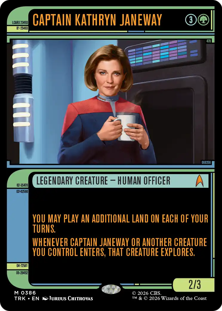 Captain Kathryn Janeway (Showcase) [Star Trek] | Cards and Coasters CA