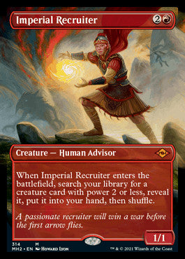 Imperial Recruiter (Borderless Alternate Art) [Modern Horizons 2] | Cards and Coasters CA