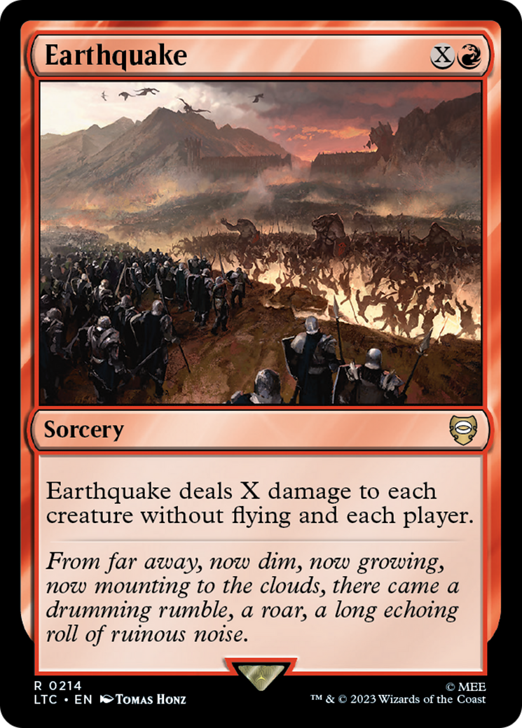 Earthquake [The Lord of the Rings: Tales of Middle-Earth Commander] | Cards and Coasters CA