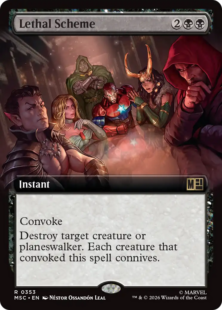Lethal Scheme (Extended Art) [Marvel Super Heroes Commander] | Cards and Coasters CA