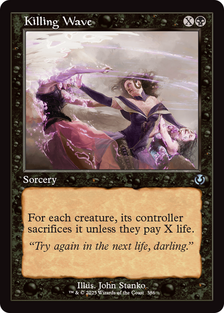 Killing Wave (Retro Frame) [Innistrad Remastered] | Cards and Coasters CA