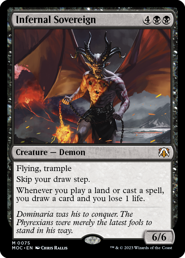 Infernal Sovereign [March of the Machine Commander] | Cards and Coasters CA