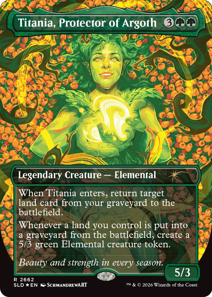Titania, Protector of Argoth [Secret Lair Drop Series] | Cards and Coasters CA