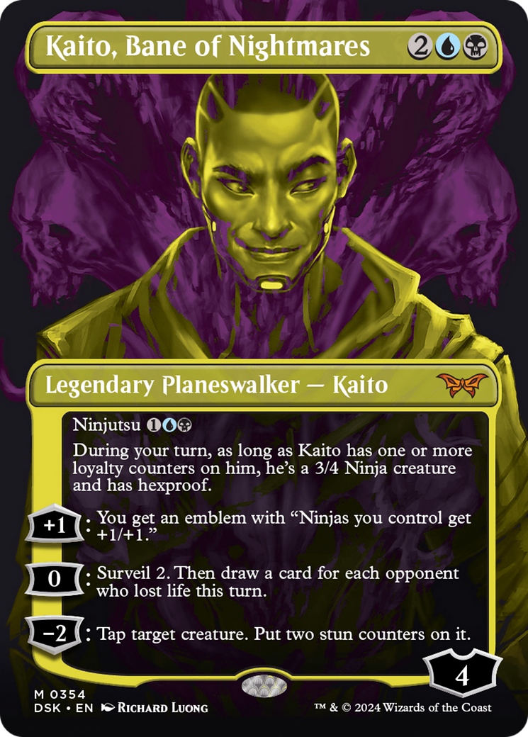 Kaito, Bane of Nightmares (Showcase) [Duskmourn: House of Horror] | Cards and Coasters CA