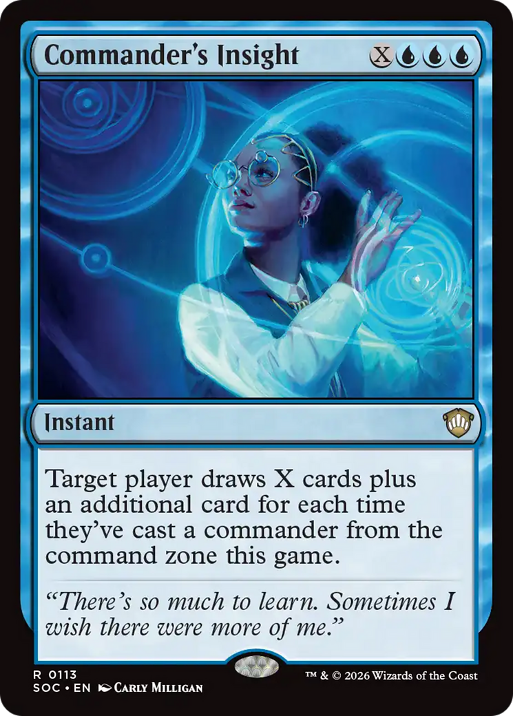 Commander's Insight [Secrets of Strixhaven Commander] | Cards and Coasters CA