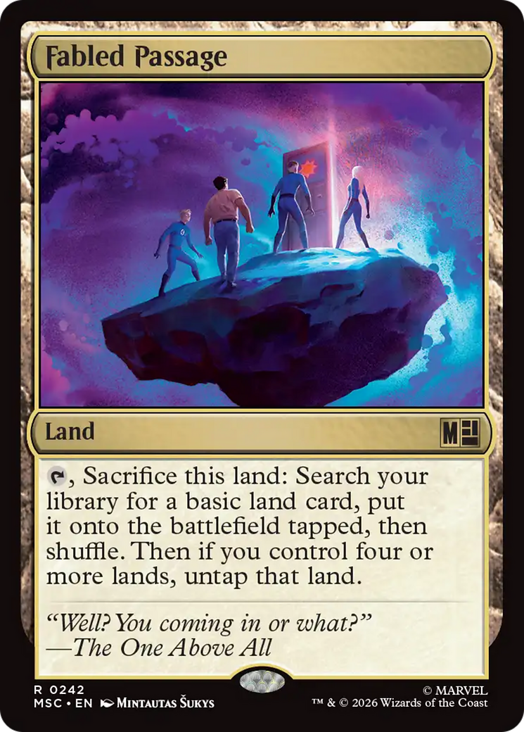Fabled Passage (Surge Foil) [Marvel Super Heroes Commander] | Cards and Coasters CA