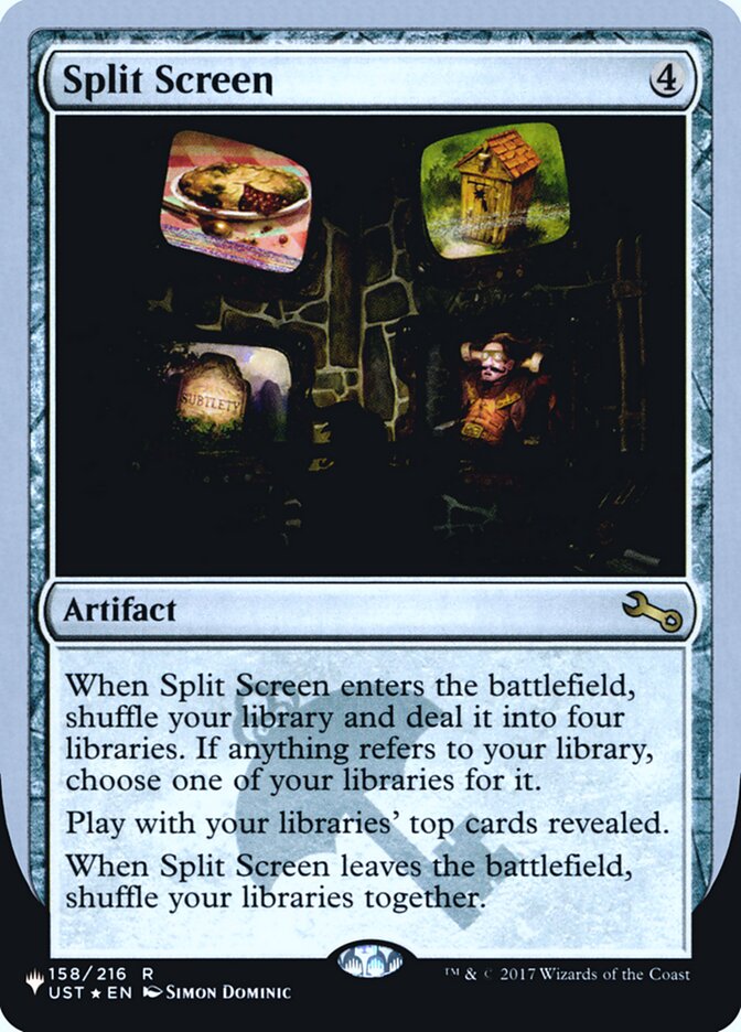 Split Screen (Unfinity Foil Edition) [The List] | Cards and Coasters CA