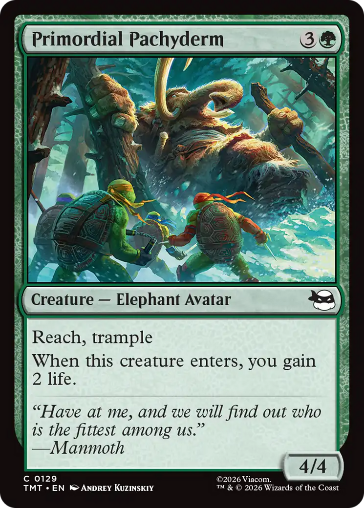 Primordial Pachyderm [Teenage Mutant Ninja Turtles] | Cards and Coasters CA
