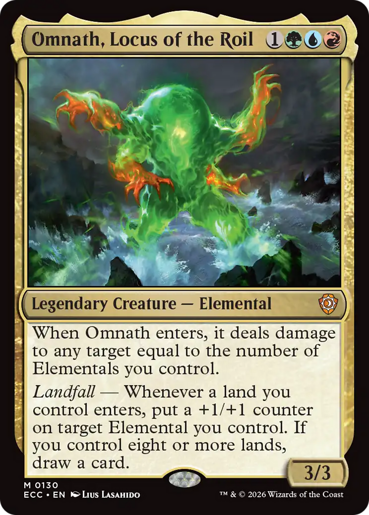 Omnath, Locus of the Roil [Lorwyn Eclipsed Commander] | Cards and Coasters CA