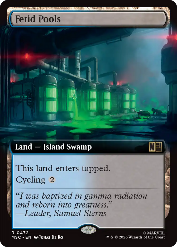 Fetid Pools (Extended Art) [Marvel Super Heroes Commander] | Cards and Coasters CA