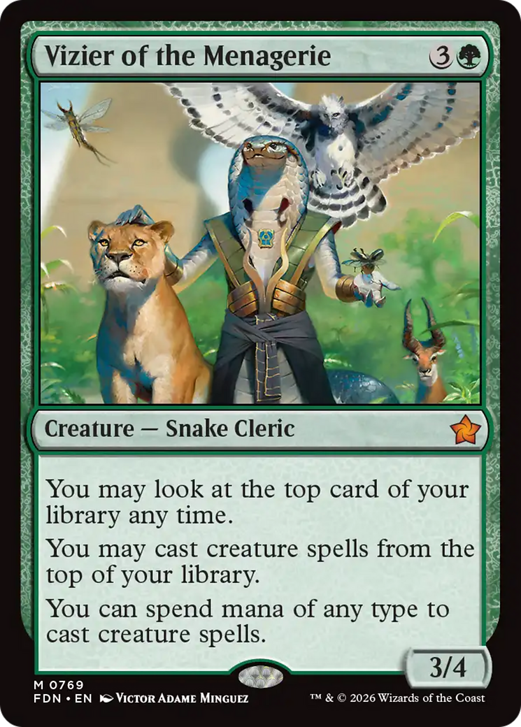 Vizier of the Menagerie (0769) [Foundations] | Cards and Coasters CA