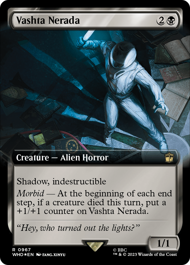 Vashta Nerada (Extended Art) (Surge Foil) [Doctor Who] | Cards and Coasters CA