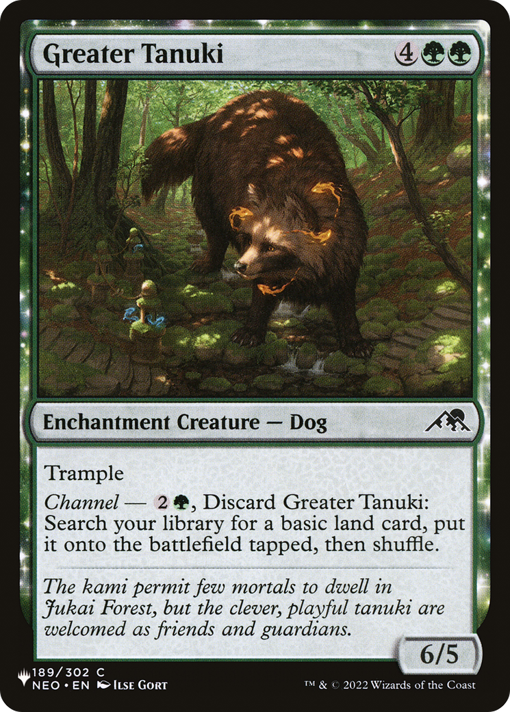 Greater Tanuki [The List] | Cards and Coasters CA