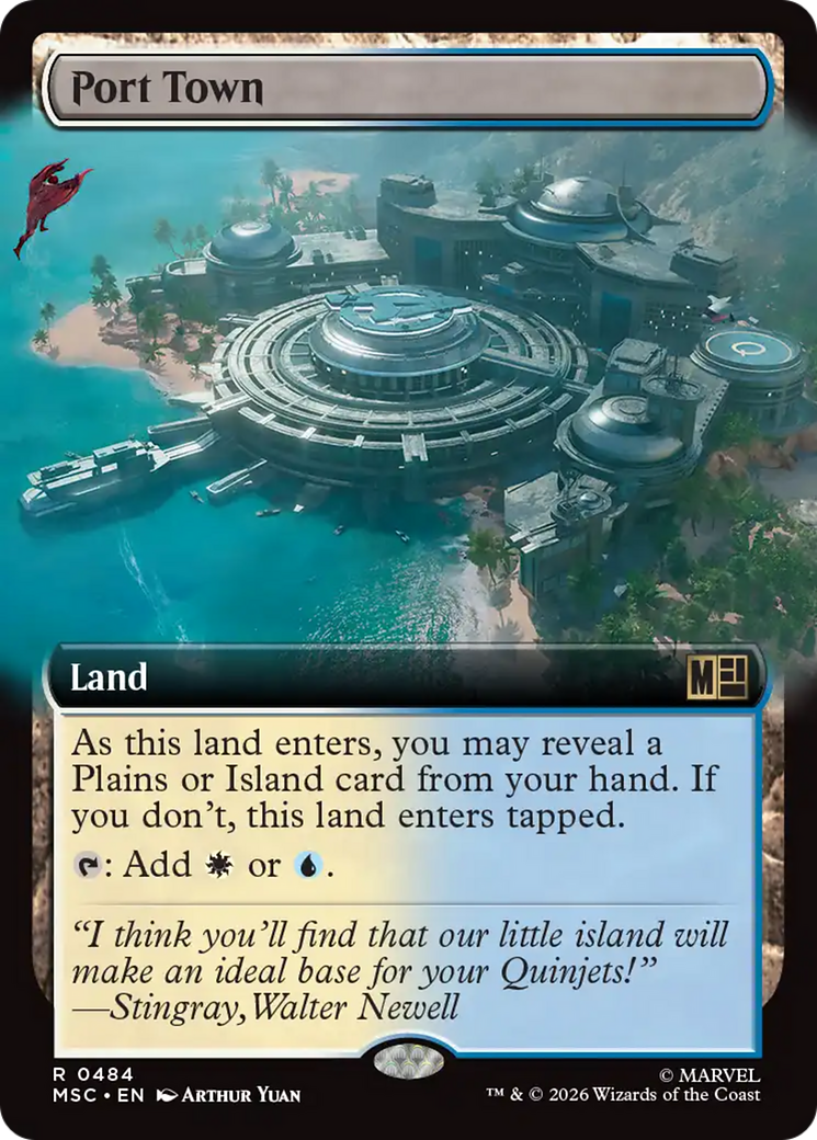 Port Town (Extended Art) [Marvel Super Heroes Commander] | Cards and Coasters CA