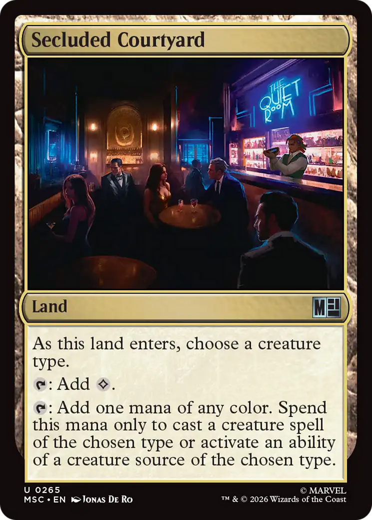 Secluded Courtyard [Marvel Super Heroes Commander] | Cards and Coasters CA
