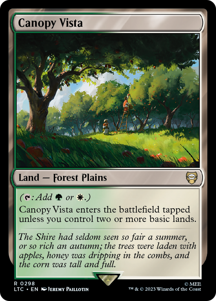 Canopy Vista [The Lord of the Rings: Tales of Middle-Earth Commander] | Cards and Coasters CA