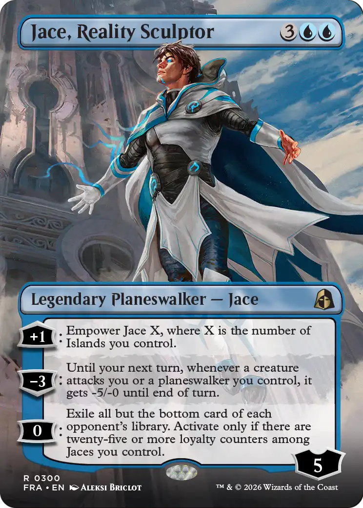 Jace, Reality Sculptor (Borderless) [Reality Fracture] | Cards and Coasters CA