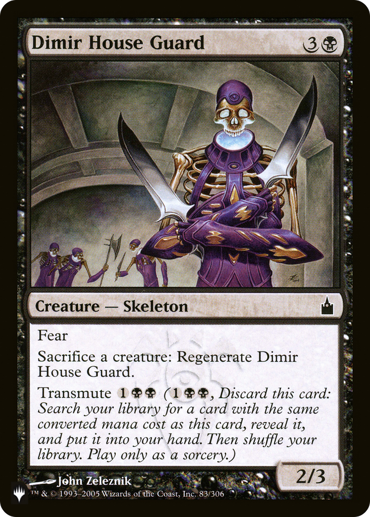 Dimir House Guard [The List Reprints] | Cards and Coasters CA