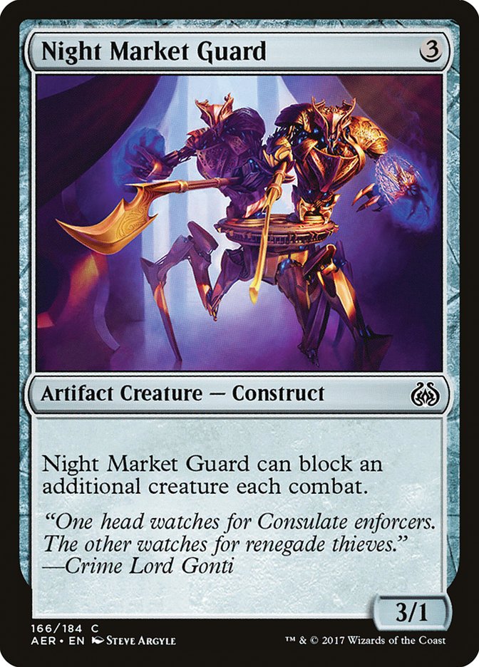 Night Market Guard [Aether Revolt] | Cards and Coasters CA