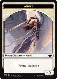 Angel (002) // Soldier (004) Double-Sided Token [Modern Horizons Tokens] | Cards and Coasters CA