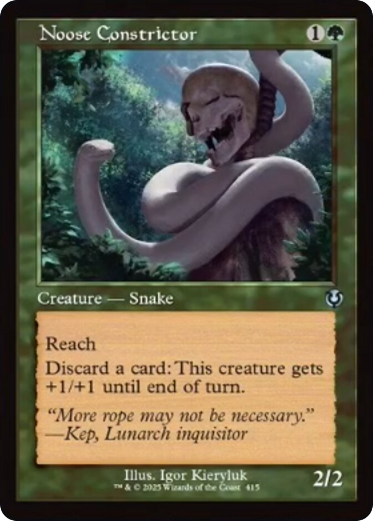 Noose Constrictor (Retro Frame) [Innistrad Remastered] | Cards and Coasters CA