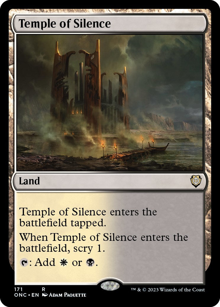 Temple of Silence [Phyrexia: All Will Be One Commander] | Cards and Coasters CA