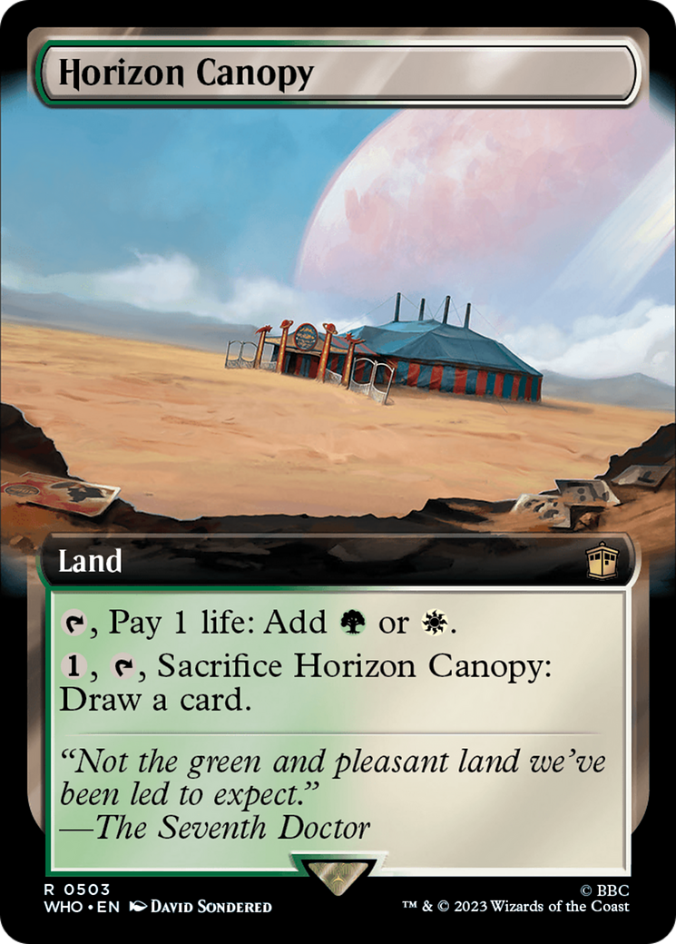 Horizon Canopy (Extended Art) [Doctor Who] | Cards and Coasters CA