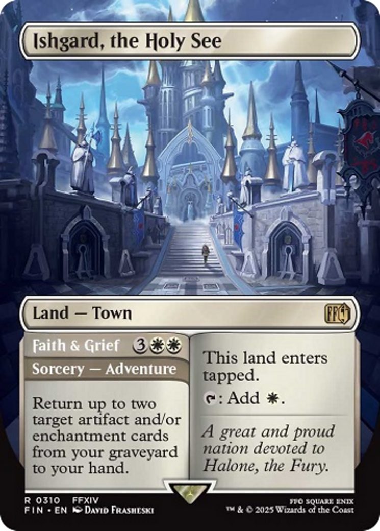 Ishgard, the Holy See (Borderless) [FINAL FANTASY] | Cards and Coasters CA