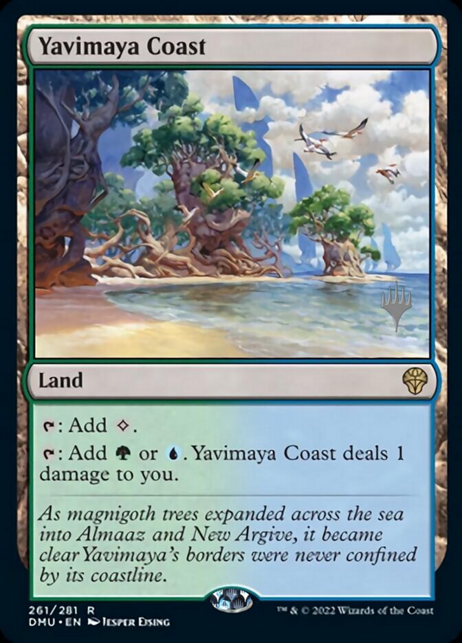 Yavimaya Coast (Promo Pack) [Dominaria United Promos] | Cards and Coasters CA