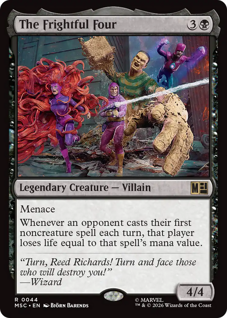 The Frightful Four (Surge Foil) [Marvel Super Heroes Commander] | Cards and Coasters CA