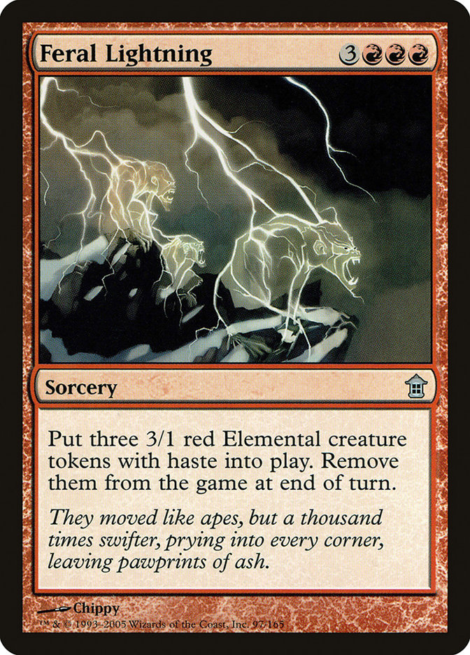 Feral Lightning [Saviors of Kamigawa] | Cards and Coasters CA