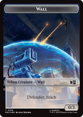 Copy (017) // Wall (019) Double-Sided Token (Surge Foil) [Marvel Super Heroes Commander Tokens] | Cards and Coasters CA