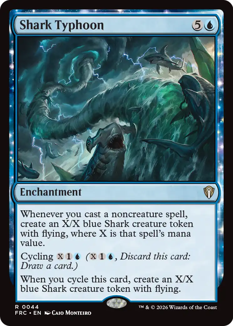 Shark Typhoon [Reality Fracture Commander] | Cards and Coasters CA