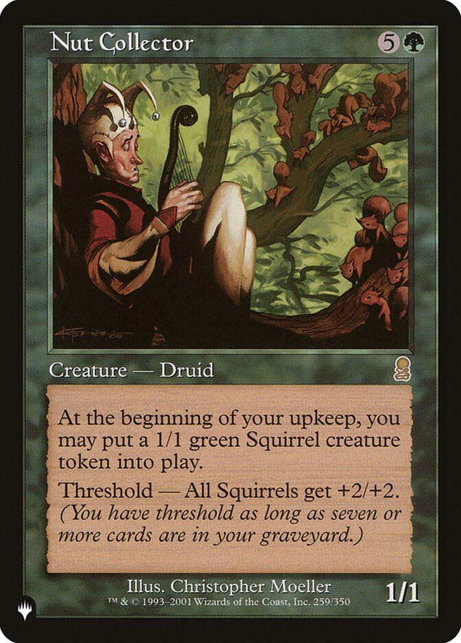 Nut Collector [The List] | Cards and Coasters CA