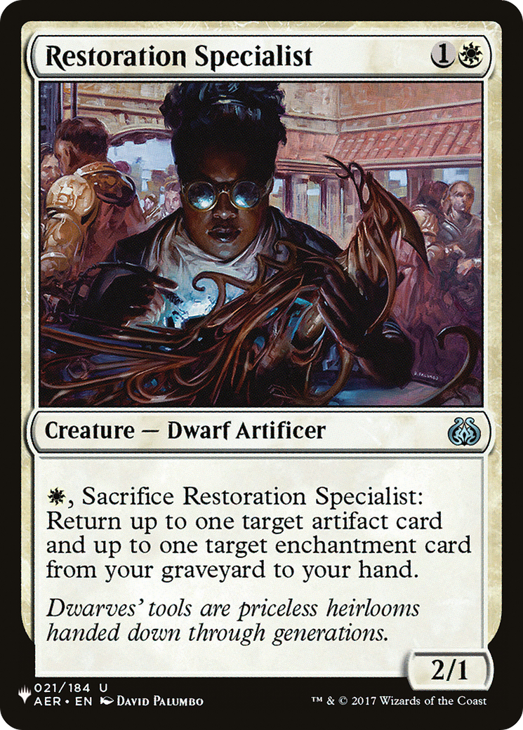 Restoration Specialist [The List Reprints] | Cards and Coasters CA