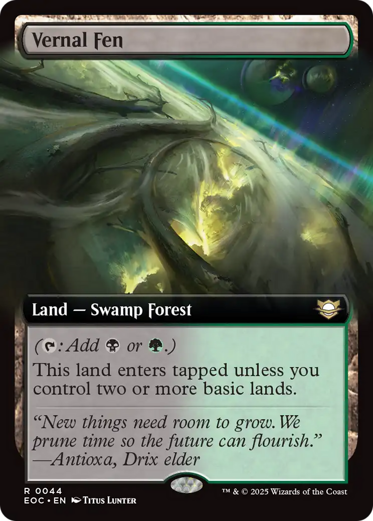 Vernal Fen (Extended Art) [Edge of Eternities Commander] | Cards and Coasters CA