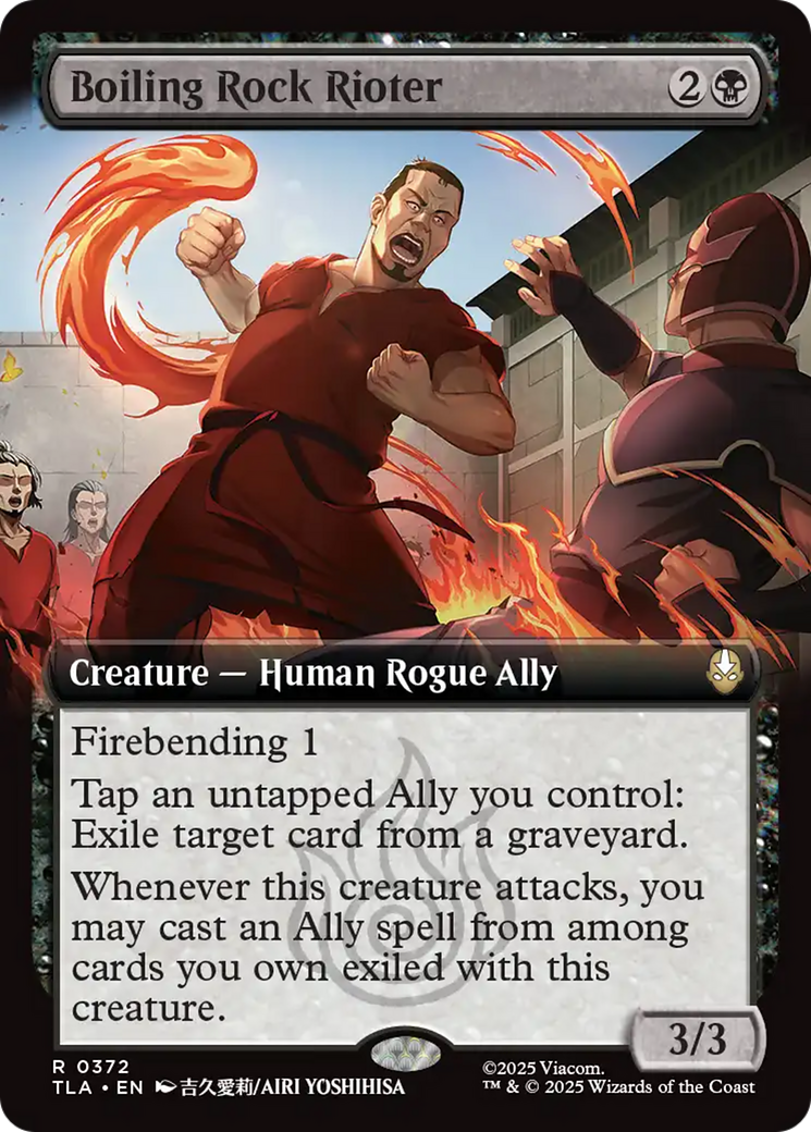 Boiling Rock Rioter (Extended Art) [Avatar: The Last Airbender] | Cards and Coasters CA