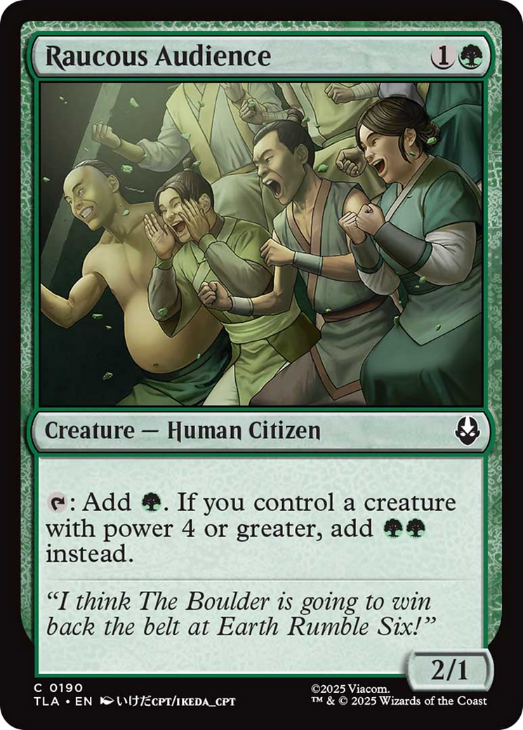 Raucous Audience [Avatar: The Last Airbender] | Cards and Coasters CA