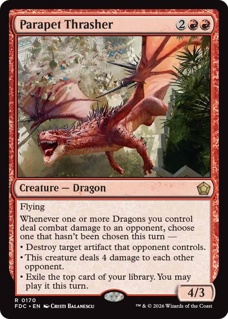 Parapet Thrasher [Foundations Commander] | Cards and Coasters CA