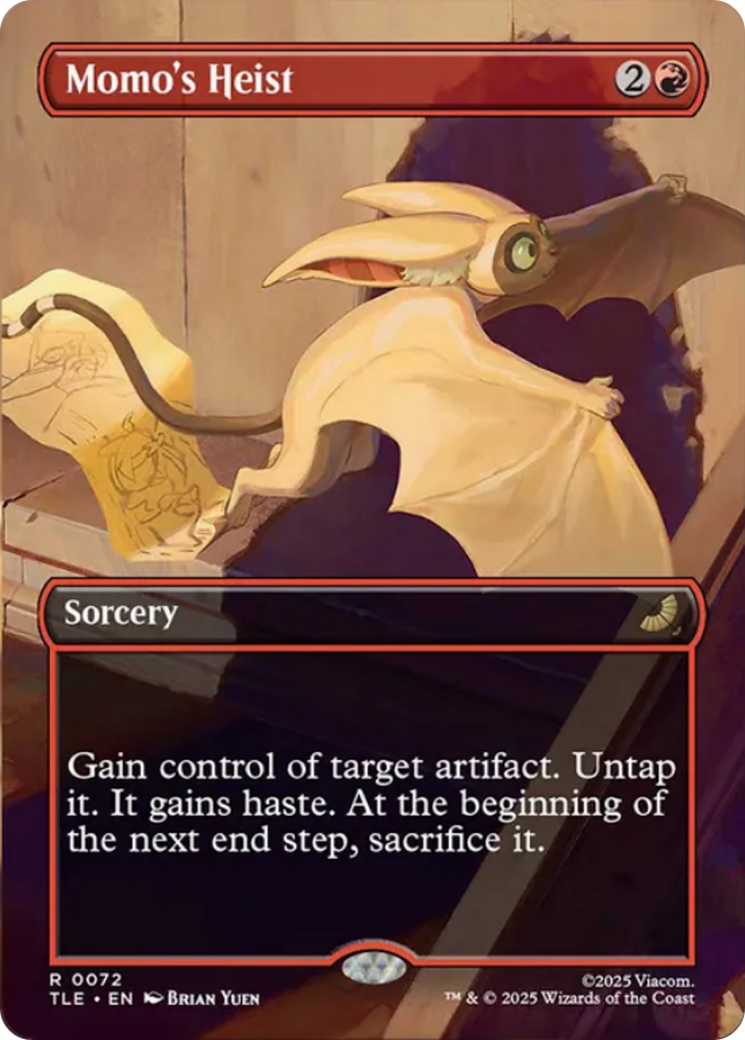 Momo's Heist (Borderless) [Avatar: The Last Airbender: Eternal-Legal] | Cards and Coasters CA