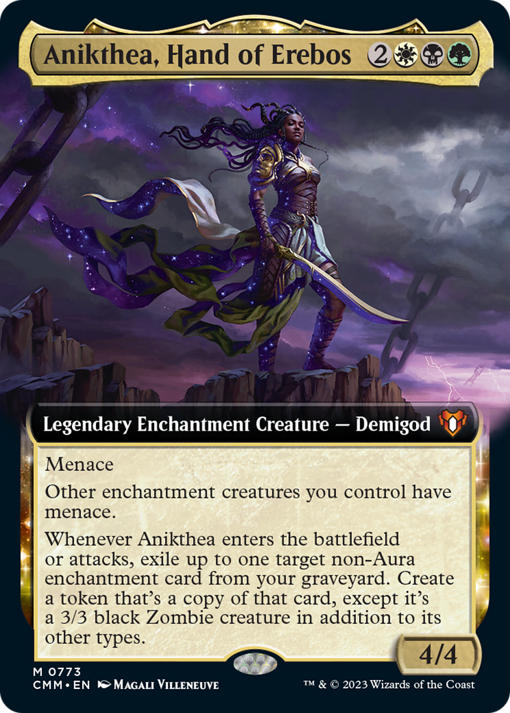 Anikthea, Hand of Erebos (Extended Art) [Commander Masters] | Cards and Coasters CA