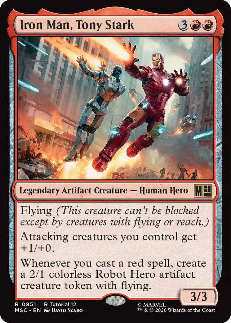 Iron Man, Tony Stark [Marvel Super Heroes Commander] | Cards and Coasters CA