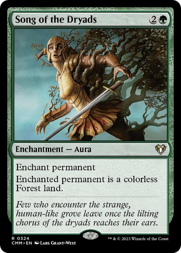 Song of the Dryads [Commander Masters] | Cards and Coasters CA