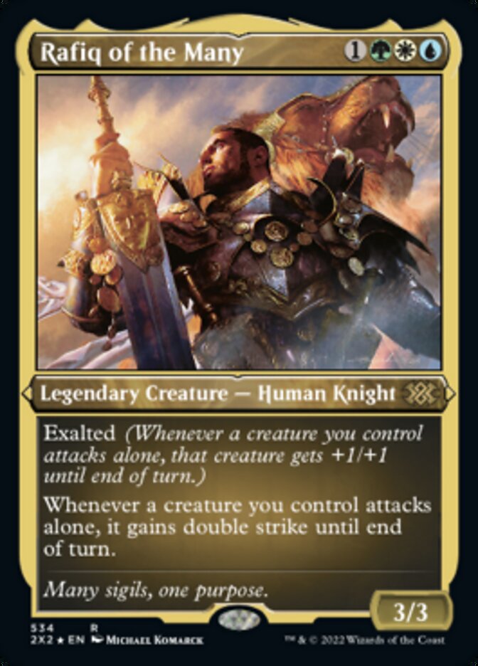 Rafiq of the Many (Foil Etched) [Double Masters 2022] | Cards and Coasters CA