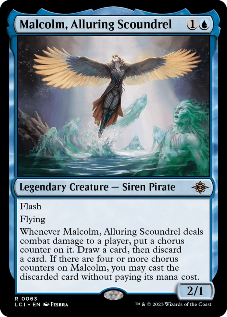 Malcolm, Alluring Scoundrel [The Lost Caverns of Ixalan] | Cards and Coasters CA