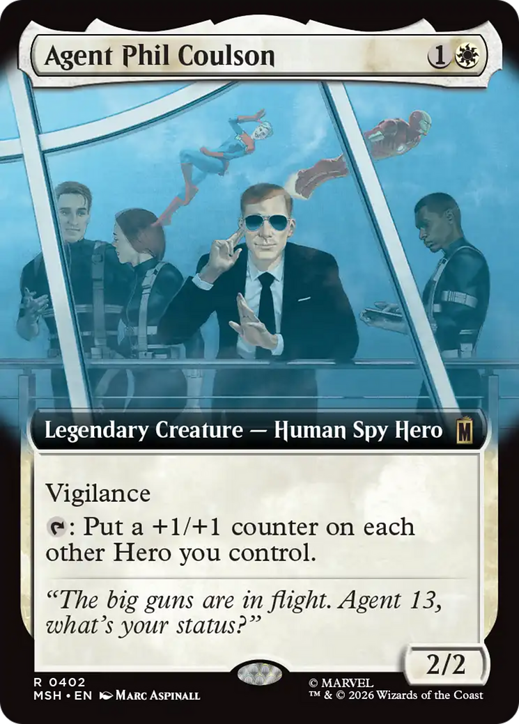 Agent Phil Coulson (Extended Art) [Marvel Super Heroes] | Cards and Coasters CA