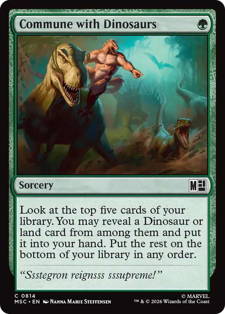 Commune with Dinosaurs [Marvel Super Heroes Commander] | Cards and Coasters CA