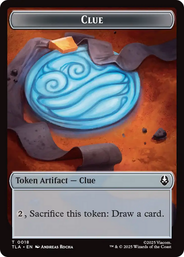 Ally (0005) // Clue (0018) Double-Sided Token [Avatar: The Last Airbender Tokens] | Cards and Coasters CA