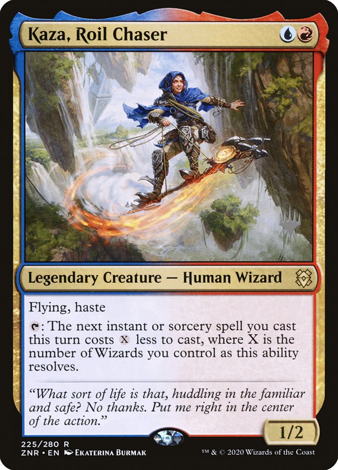 Kaza, Roil Chaser (Promo Pack) [Zendikar Rising Promos] | Cards and Coasters CA