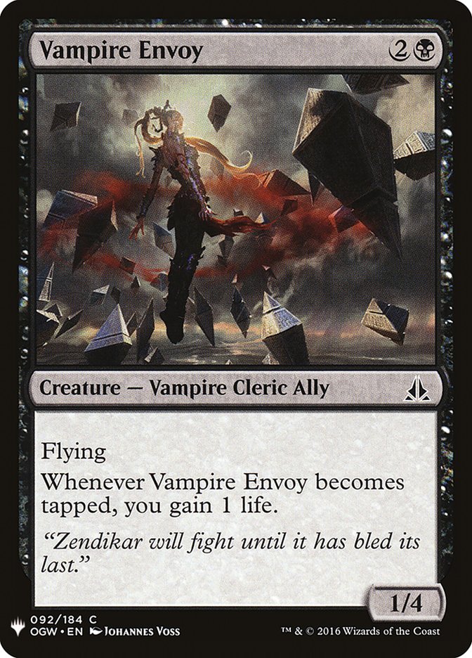 Vampire Envoy [Mystery Booster] | Cards and Coasters CA